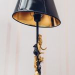 Lampa Climbing Tails rękodzieło elegant - Elipityczny błyszczący abażur glamour