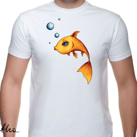 Złota rybka - t-shirt męski - kolory