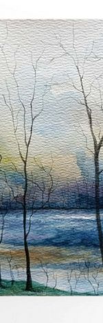 Pejzaż 65-akwarela formatu A5.