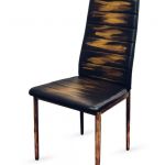 Zestaw 4 ręcznie malowanych krzeseł vintage - 