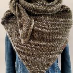 Chusta handmade w kolorach ziemi  - Chusta na zimę