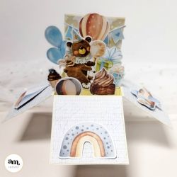 Kartka urodzinowa pop-up dla chłopca KPU-03