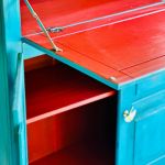 Barek, szafka kolorowa, styl boho, meble artystyczne, unikat, art - 