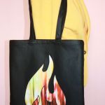 torba torebka czarna worek ogień- na Fundację - 