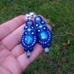 Kolczyki Niebieskie Kryształowe - 