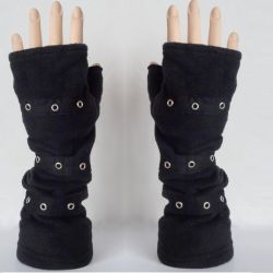 Rękawiczki mitenki czarne