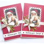 Kartka świąteczna z mikołajem - 