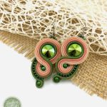 Wiosenne kolczyki sutasz/soutache  - Wiosenne kolczyki