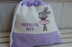 Worek na kapcie/strój "Mysia Baletnisia w kropeczkach"