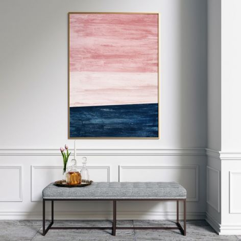 Plakat różowy horyzont 50x70 cm