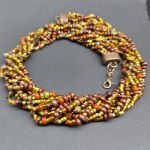 Naszyjnik Z Koralików Miedziany Splendor - 