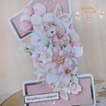 Kartka cyferka na roczek "Baby Unicorn"GOTOWA - 