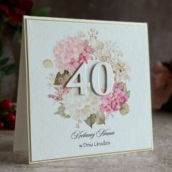 Kartka urodzinowa z kopertą prezentową BH75