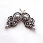 Kolczyki Perła Szara - 