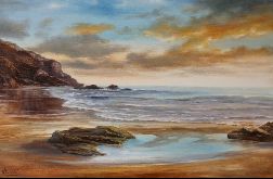 Morze, ręcznie malowany obraz olejny