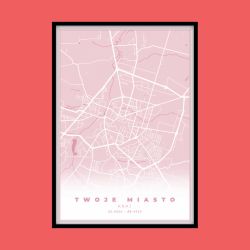 Plakat Personalizowany – Mapa Miasta III (A4)