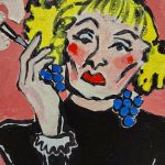 obraz olejny dama lili marleen - 