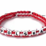 Bransoletka sznurkowa Polska patriotyczna - Bransoletka sznurkowa