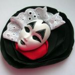 Broszka Masquerade - Królewski Arlekin - Kwiat