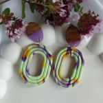 "Ariana II" - kolczyki z gliny polimerowej. - bardzo wygodne