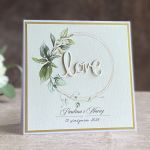 Kartka ślubna w ozdobnej kopercie, WA 23a - Kartka ślubna w ozdobnej kopercie