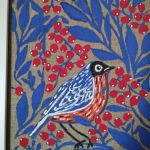 Ptak w stylu folkowym - obraz - 