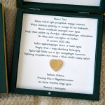 Prośba o Błogosławieństwo Butelkowa Zieleń 1 - prośba o błogosławieństwo dla Rodziców, zaproszenia ślubne dla mamy i taty, butelkowa zieleń ze złotem