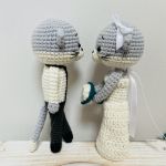 Młoda para kotki ręcznie robione prezent ślubny - prezent ślubny handmade