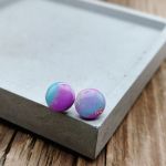 Kolczyki z glinki polimerowej - Aurora Pastel - 2