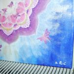 Mandala fioletowo - różowa obraz na płótnie - 