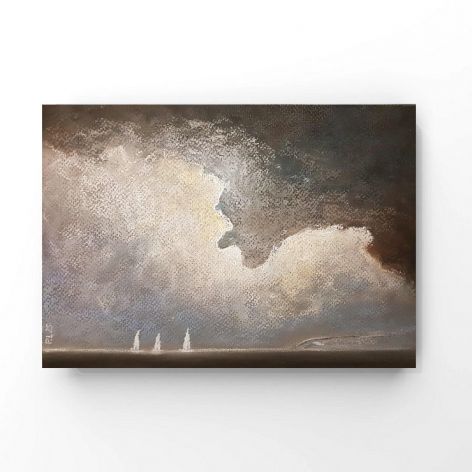 Morze-praca formatu A4 pastele suche