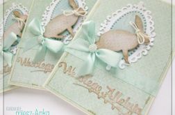 Kartka wielkanocna z zającem