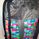 Torebka damska torba shopper 3D kolor - Dwa paski