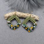 „JOELLE” kolczyki szydełkowe - „JOELLE” kolczyki szydełkowe