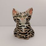 Figurka Szary Bengalski Kot Kotek Miniaturka  - Front