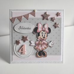 Kartka urodzinowa Myszka Minnie III