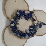 Bransoletka z Akwamarynów i Lapis Lazuli  - Niepowtarzalna bransoletka z kamieni szlachetnych