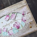 Wesołego Alleluja - pisanki i tulipany - Alleluja - detal II