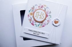 Urokliwa kartka na Komunię ręcznie robiona