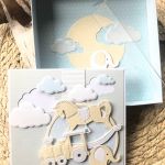 113,kartka na narodziny w pudełku dla chłopczyka - 113,kartka na narodziny w pudełku dla chłopczyka