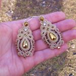 Kolczyki soutache Złote - 