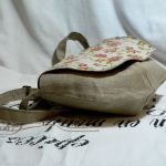 Torebka lniana "Półokrągła" - linen