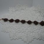 Bransoletka z granatu i koralików - 