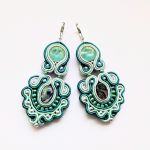 Round Abalone kolczyki sutasz - 