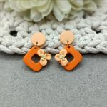 „VIVIAN” kolczyki z glinki polimerowej - „VIVIAN” kolczyki z glinki polimerowej