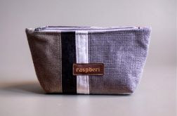 Szara kosmetyczka patchwork MIDI