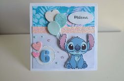 Kartka na urodziny Stitch 3