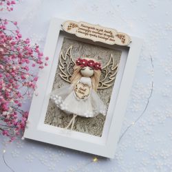 Aniołek dla nauczyciela/nauczycielki w ramce
