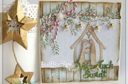 Kartka świąteczna ze stajenką 2