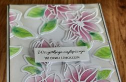 Kartka urodzinowa z kwiatami